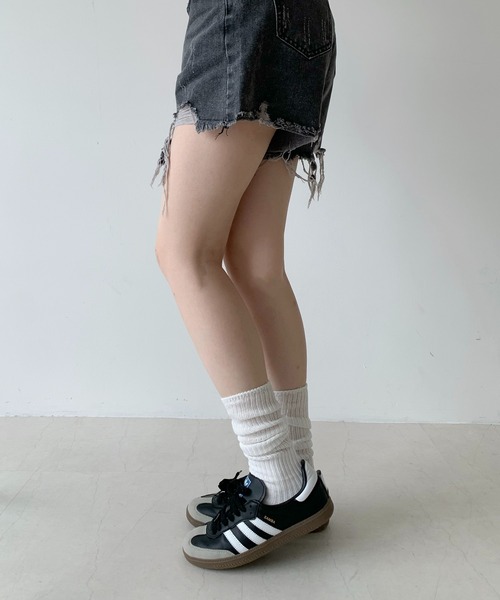 Teem Store（チームストア）の「リブ ハイソックス（ソックス/靴下・レディース・グレー/ホワイト/ブラック・F）」の20枚目の写真