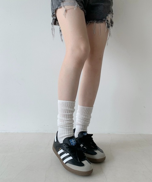 Teem Store（チームストア）の「リブ ハイソックス（ソックス/靴下・レディース・グレー/ホワイト/ブラック・F）」の22枚目の写真