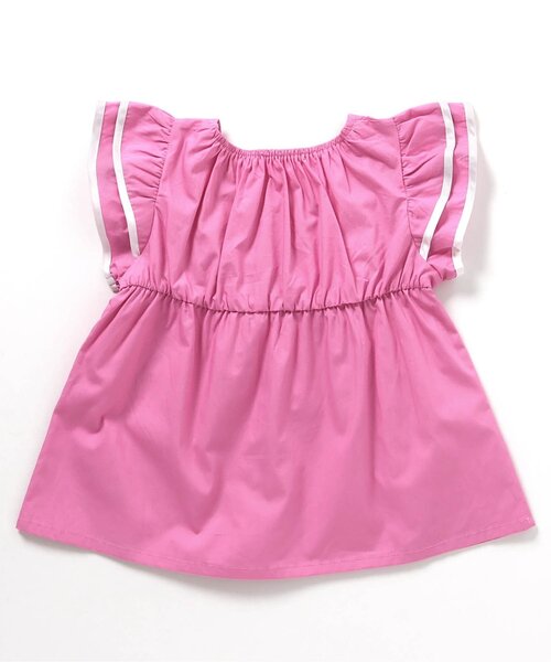 apres les cours（アプレレクール）の「【WEB限定】パイピングフリルチュニック（チュニック・キッズ・ピンク/ブラック/アイボリー・80/90/100/110/120/130/140）」の8枚目の写真