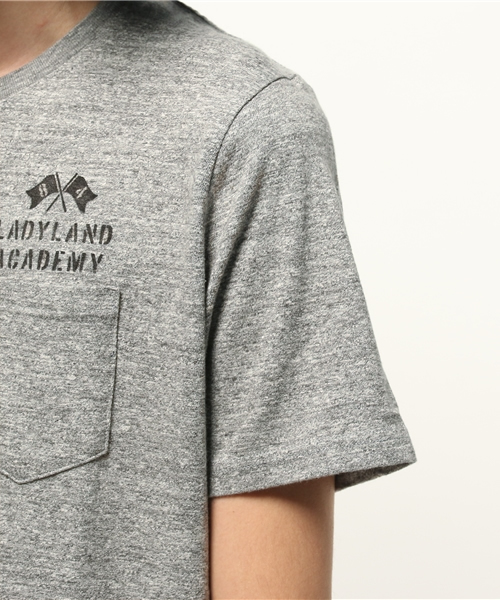 HYSTERIC GLAMOUR(ヒステリックグラマー)の「LOOKING AT YOU pt ポケ付T-SH(Tシャツ/カットソー・メンズ・ネイビー/トップグレー/グリーン系カモフラージュ/ブラック/ホワイト・LARGE/SMALL/MEDIUM/X-LARGE)」の13枚目の写真