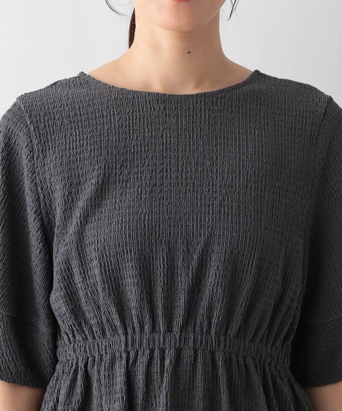 GLOBAL WORK(グローバルワーク)の「MATINEE LINE/シャーリングペプラム/124013(Tシャツ/カットソー・レディース・グレイッシュブルー/アイボリー/ブラック・MEDIUM/LARGE)」の21枚目の写真