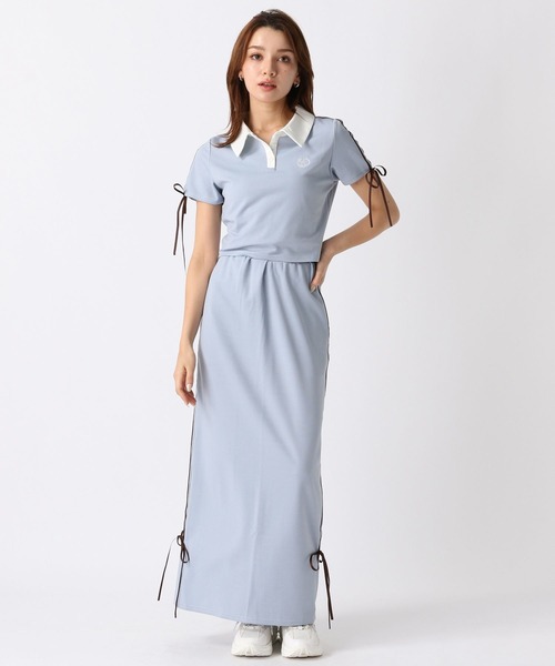 FOREVER 21(フォーエバー トゥエンティーワン)の「【2024SS】トラックナロースカート(スカート・レディース・ライトブルー/ブラック・SMALL/MEDIUM)」の8枚目の写真