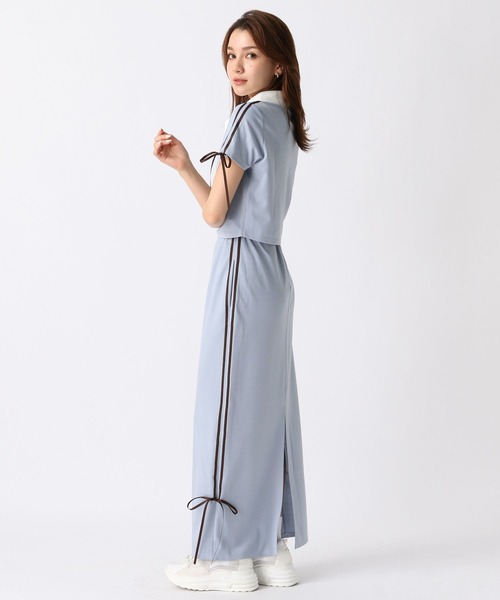 FOREVER 21(フォーエバー トゥエンティーワン)の「【2024SS】トラックナロースカート(スカート・レディース・ライトブルー/ブラック・SMALL/MEDIUM)」の7枚目の写真