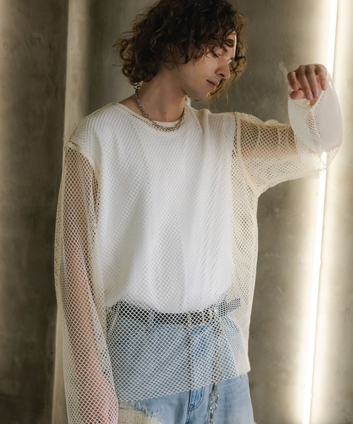 HARE（ハレ）の「オーバーメッシュカット(HARE)（Tシャツ