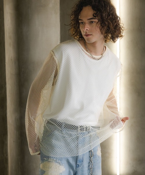 HARE（ハレ）の「オーバーメッシュカット(HARE)（Tシャツ