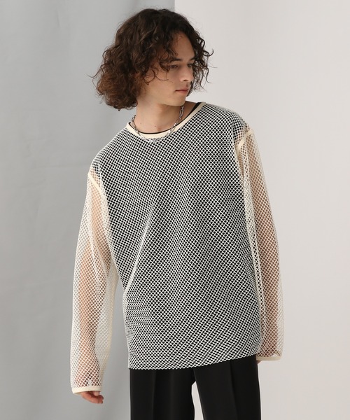 HARE(ハレ)の「オーバーメッシュカット(HARE)(Tシャツ/カットソー・メンズ・ホワイト/ブラック/レッド/パープル/ホワイト系その他・SMALL/MEDIUM)」の20枚目の写真