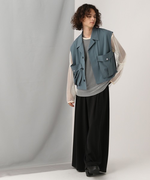 HARE(ハレ)の「オーバーメッシュカット(HARE)(Tシャツ/カットソー・メンズ・ホワイト/ブラック/レッド/パープル/ホワイト系その他・SMALL/MEDIUM)」の19枚目の写真