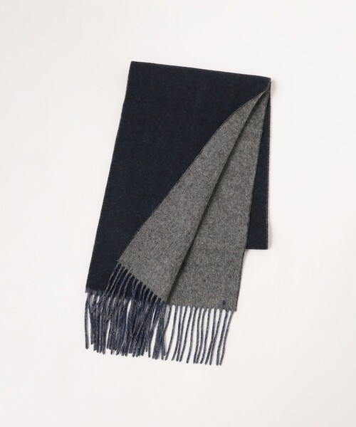 BEAMS（ビームス）の「ヘリンボーン リバーシブル マフラー（マフラー・メンズ・ネイビー/ブラック/チャコールグレー・ONE SIZE）」の18枚目の写真