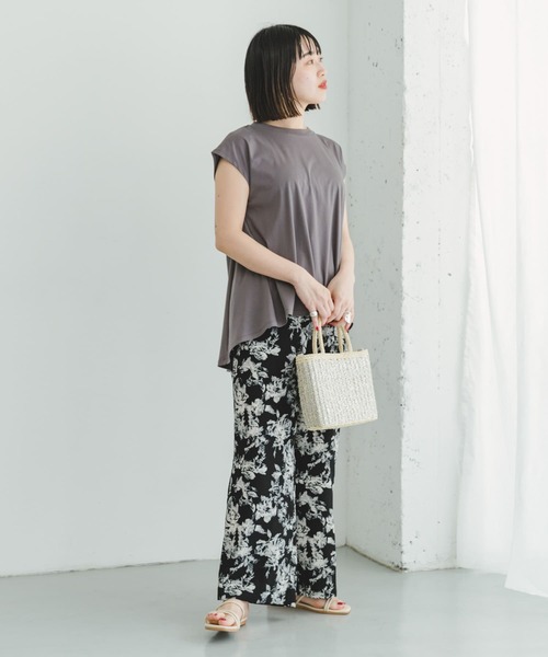 ITEMS URBANRESEARCH(アイテムズ アーバンリサーチ)の「プリントイージーワイドパンツ(その他パンツ・レディース・ブラック/キャメル・FREE)」の6枚目の写真