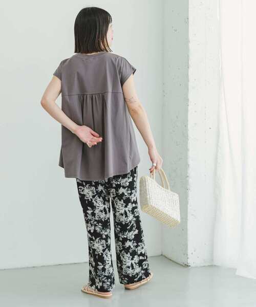 ITEMS URBANRESEARCH(アイテムズ アーバンリサーチ)の「プリントイージーワイドパンツ(その他パンツ・レディース・ブラック/キャメル・FREE)」の8枚目の写真