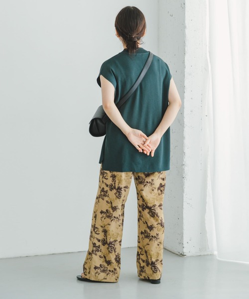 ITEMS URBANRESEARCH(アイテムズ アーバンリサーチ)の「プリントイージーワイドパンツ(その他パンツ・レディース・ブラック/キャメル・FREE)」の13枚目の写真