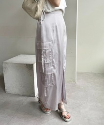 one after another NICE CLAUP | 【OTONA NICE】カーゴポケットサテンスカート(スカート)