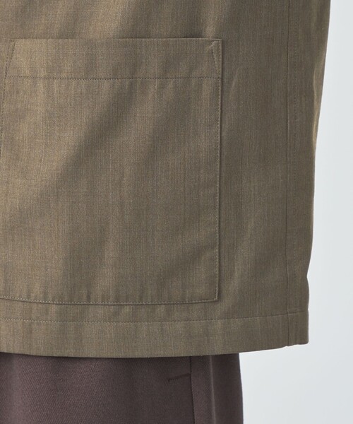 green label relaxing（グリーンレーベルリラクシング）の「ウォッシャブル TWサージ カバーオール  -ストレッチ・防シワ-（カバーオール・メンズ・グレー/その他1/モカ・M/S/XL/L）」の13枚目の写真