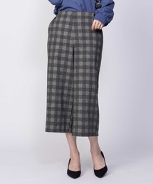 Howdy Marie ニットワイドクロプト丈 ストレッチパンツ