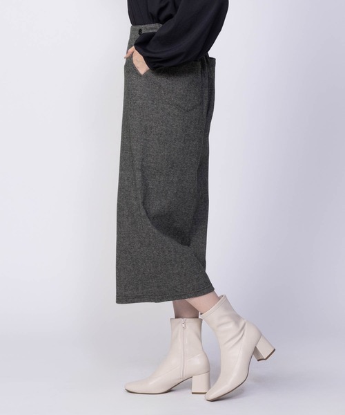 Howdy Marie(ハウディ―マリー)の「Howdy Marie ニットワイドクロプト丈 ストレッチパンツ(その他パンツ・レディース・チャコールグレー/グレー/チェック・L/M)」の21枚目の写真