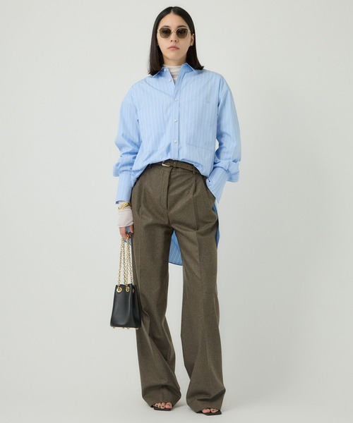 BERNARD ZINS(ベルナルドザンス)の「Chaos(カオス)/◆BERNARD ZINS×Chaos◆2024AW 別注パンツ(スラックス・レディース・ブラウン/チェック・36/38)」の10枚目の写真