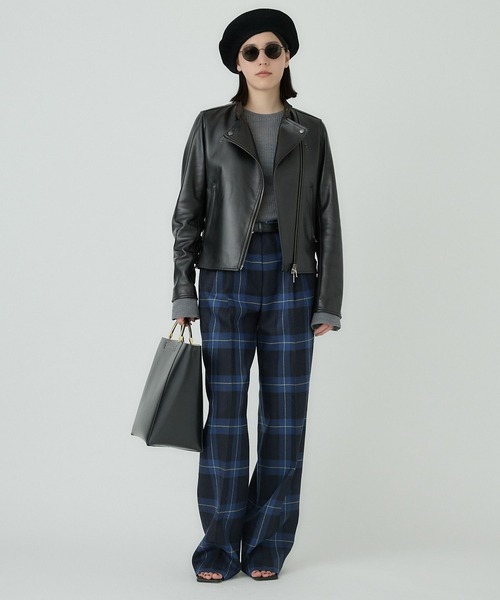 BERNARD ZINS(ベルナルドザンス)の「Chaos(カオス)/◆BERNARD ZINS×Chaos◆2024AW 別注パンツ(スラックス・レディース・ブラウン/チェック・36/38)」の18枚目の写真