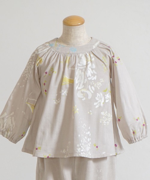 【セール】【NAOMI ITO（ナオミイトウ）】ギャザーチュニック 80cm・90cm・100cm・110cm（チュニック）｜NAOMI ITO（ナオミイトウ）