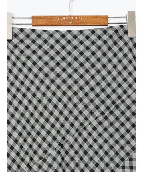 Lugnoncure(ルノンキュール)の「切替チェックスカート(スカート・レディース・グレー/オフホワイト/グリーン・F)」の17枚目の写真