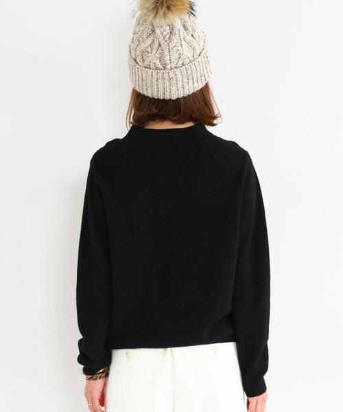 BEAUTY&YOUTH UNITED ARROWS（ビューティーアンドユースユナイテッドアローズ）の「BY∵ ウールカシミヤボトルネックニット◆（ニット/セーター・レディース・ホワイト/ブラック/グレー/オリーブ/ケリー・FREE）」の7枚目の写真