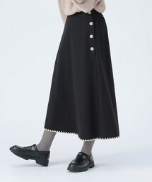 BEAMS HEART | ハマグリ刺繍 フレアミディスカート(スカート)