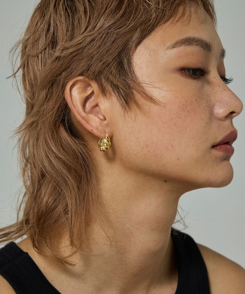 ROZY（ロージィー）の「【SV】ロープフープピアス（ピアス（両耳用）・レディース・シルバー系2/シルバー系1/ゴールド系・FREE）」の12枚目の写真