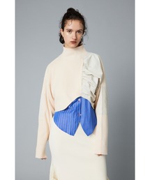 HeRIN.CYE | Short docking knit tops　　ショートドッキングニットトップス(ニット/セーター)