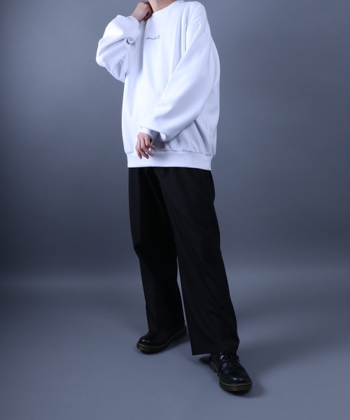 ANPAS(アンパス)の「Ponte Fabric Back Print Photo Graphic SweatShirt/ポンチ バックプリント フォトグラフィック スウェット トップス トレーナー メンズ(スウェット・メンズ・グレイッシュベージュ/ブラック/ホワイト/グレイッシュブルー・LL/L/M)」の15枚目の写真