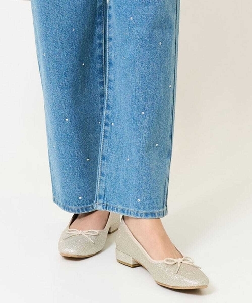 a.v.v（アーヴェヴェ）の「アソートバレエシューズ（バレエシューズ・レディース・ブラック/ゴールド・23.5/24.5/22.5）」の7枚目の写真