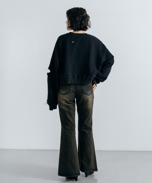 Lui's（ルイス）の「【cierio /シエリオ 】スウェットプルオーバー（Tシャツ/カットソー・レディース・ブラック/ネイビー・FREE）」の9枚目の写真