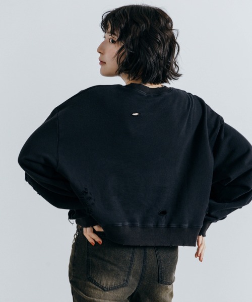 Lui's（ルイス）の「【cierio /シエリオ 】スウェットプルオーバー（Tシャツ/カットソー・レディース・ブラック/ネイビー・FREE）」の5枚目の写真