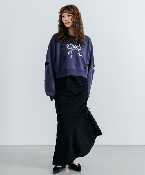 Lui's（ルイス）の「【cierio /シエリオ 】スウェットプルオーバー（Tシャツ/カットソー・レディース・ブラック/ネイビー・FREE）」の17枚目の写真