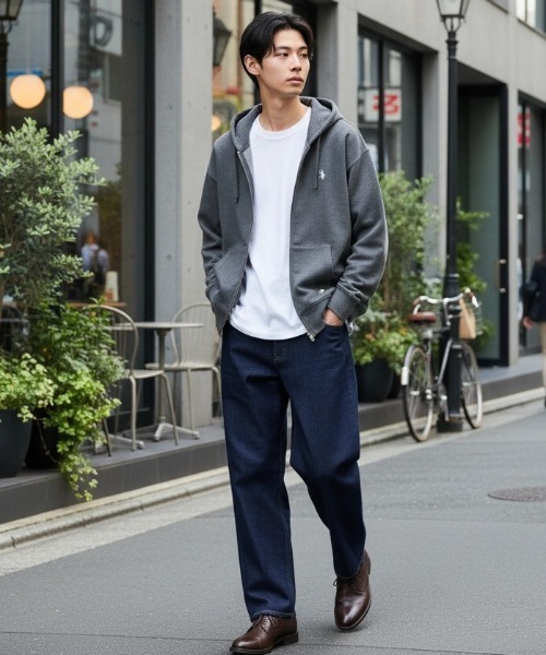 U.S. POLO ASSN.(ユーエスポロアッスン)の「U.S. POLO ASSN./ユーエスポロアッスン 別注 オーバーサイズ 裏毛 ロゴ ワンポイント刺繍 スウェット ジップアップパーカー/長袖 トップス フルジップパーカー/レディース メンズ(パーカー・メンズ・グレー/オートミール/ブラック/チャコールグレー・L/M/LL)」の16枚目の写真