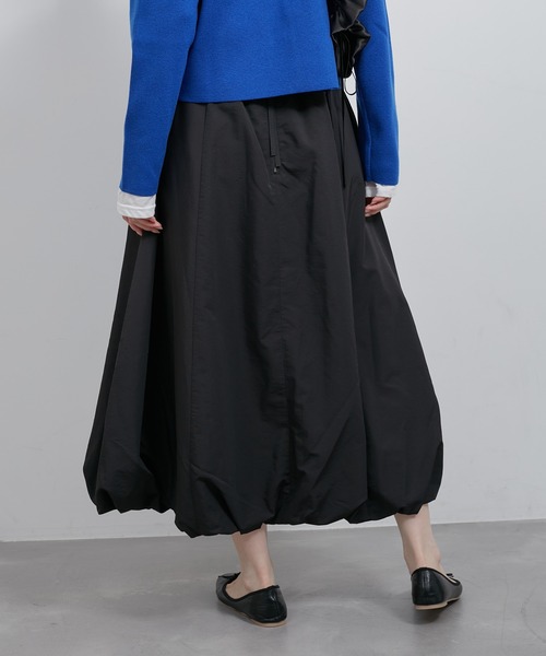 ROPE' PICNIC（ロペピクニック）の「バルーンギャザースカート/撥水加工（スカート・レディース・キャメル/ブラック・38）」の8枚目の写真