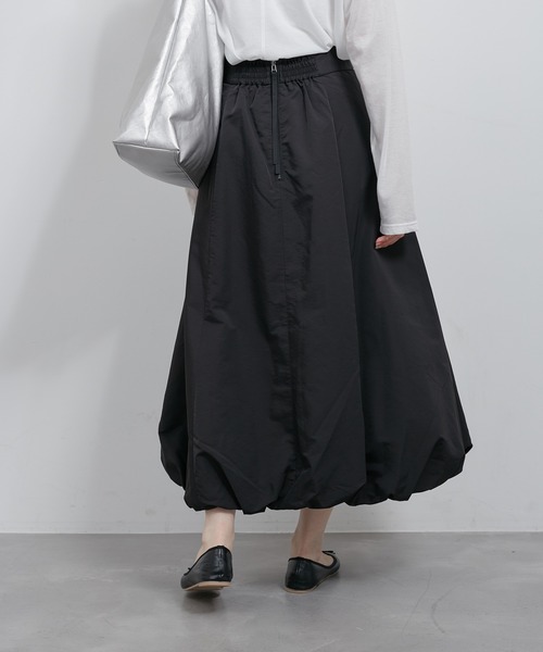 ROPE' PICNIC（ロペピクニック）の「バルーンギャザースカート/撥水加工（スカート・レディース・キャメル/ブラック・38）」の10枚目の写真