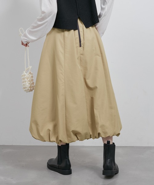 ROPE' PICNIC（ロペピクニック）の「バルーンギャザースカート/撥水加工（スカート・レディース・キャメル/ブラック・38）」の19枚目の写真
