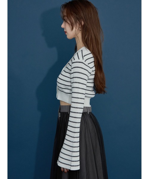 【セール】Vネックニットラメカーデ(ニット/セーター)|Stylevoice for xxx(スタイルヴォイスフォー) 【セール】Vネックニットラメカーデ(ニット/セーター)|Stylevoice for xxx(スタイルヴォイスフォー)