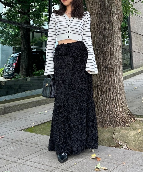 【セール】Vネックニットラメカーデ(ニット/セーター)|Stylevoice for xxx(スタイルヴォイスフォー) 【セール】Vネックニットラメカーデ(ニット/セーター)|Stylevoice for xxx(スタイルヴォイスフォー)