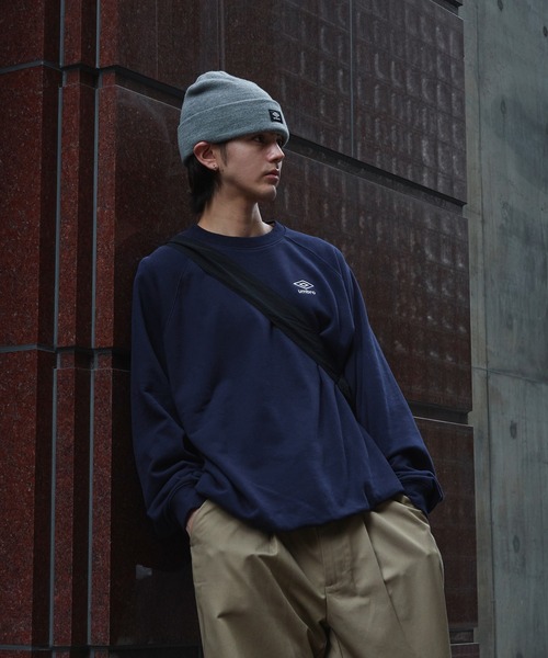 UMBRO（アンブロ）の「UMBRO/アンブロ 別注 UMBRO ワンポイントロゴビーニー/ニット帽(限定展開)（ニットキャップ/ビーニー・メンズ・ブラック/ネイビー/ライトグレー・ONE SIZE）」の19枚目の写真