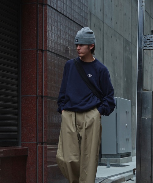 UMBRO（アンブロ）の「UMBRO/アンブロ 別注 UMBRO ワンポイントロゴビーニー/ニット帽(限定展開)（ニットキャップ/ビーニー・メンズ・ブラック/ネイビー/ライトグレー・ONE SIZE）」の20枚目の写真