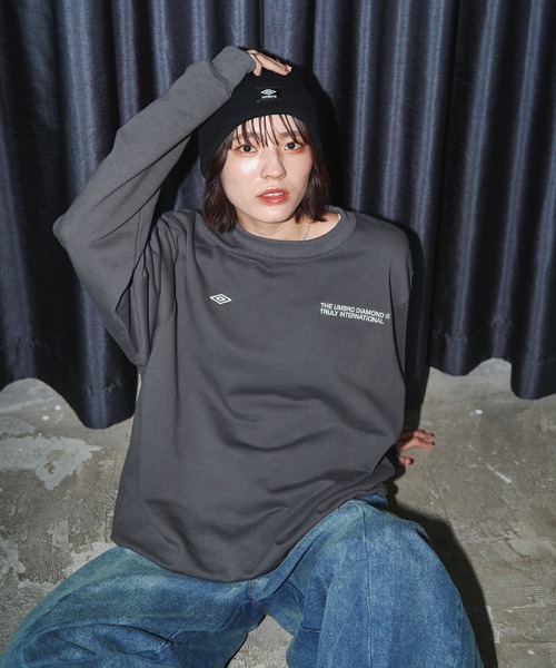 UMBRO（アンブロ）の「UMBRO/アンブロ 別注 UMBRO ワンポイントロゴビーニー/ニット帽(限定展開)（ニットキャップ/ビーニー・メンズ・ブラック/ネイビー/ライトグレー・ONE SIZE）」の14枚目の写真