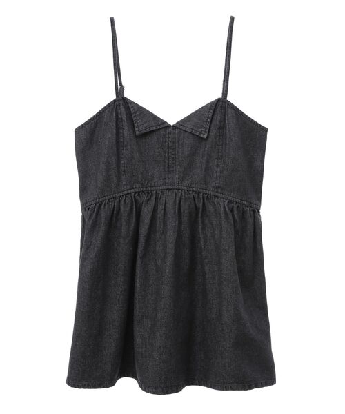 Sugar spoon(シュガースプーン)の「・SUGAR SPOON デニムキャミチュニック(チュニック・レディース・ブラック/インディゴブルー・FREE)」の18枚目の写真