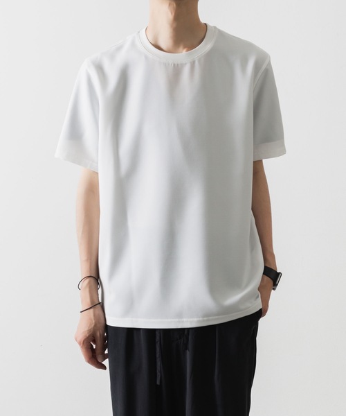 ATTACHMENT（アタッチメント）の「PE コンパクトツイル S/S TEE / PE COMPACT TWILL S/S TEE（Tシャツ/カットソー・メンズ・ホワイト/グレー/ブラック・1/2/3/4）」の2枚目の写真