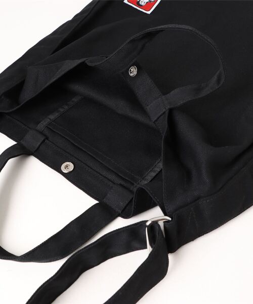 BEN DAVIS(ベンデイビス)の「【BEN DAVIS】2WAY SHOULDER TOTE BAG(ショルダーバッグ・メンズ・ブラック/ナチュラル・FREE)」の9枚目の写真