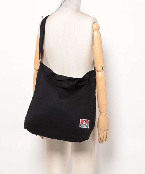 BEN DAVIS(ベンデイビス)の「【BEN DAVIS】2WAY SHOULDER TOTE BAG(ショルダーバッグ・メンズ・ブラック/ナチュラル・FREE)」の10枚目の写真