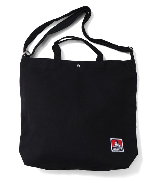 BEN DAVIS(ベンデイビス)の「【BEN DAVIS】2WAY SHOULDER TOTE BAG(ショルダーバッグ・メンズ・ブラック/ナチュラル・FREE)」の1枚目の写真