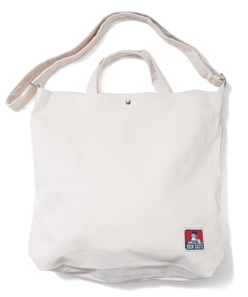 BEN DAVIS(ベンデイビス)の「【BEN DAVIS】2WAY SHOULDER TOTE BAG(ショルダーバッグ・メンズ・ブラック/ナチュラル・FREE)」の3枚目の写真