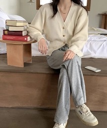 a lot of love | 3ボタンエレガントカーディガン(カーディガン/ボレロ)