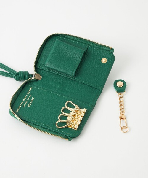 perche（ペルケ）の「【別注】＜perche＞レザードット キーケース（キーケース/キーアクセサリー・レディース・ケリーグリーン/ブラック/シルバー・FREE）」の10枚目の写真