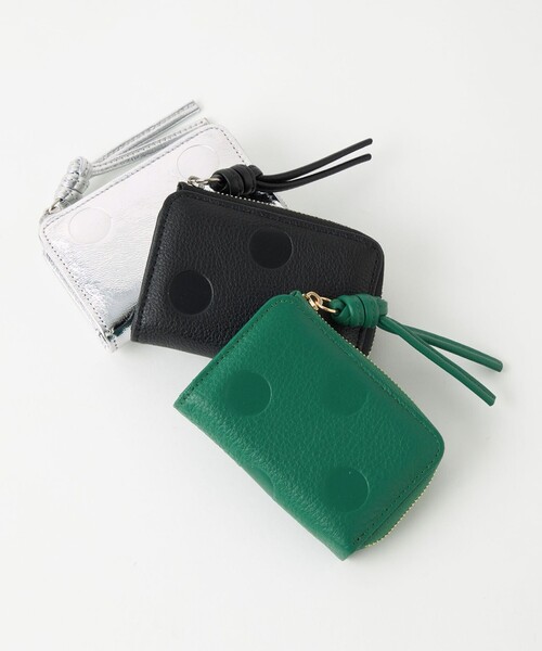 perche（ペルケ）の「【別注】＜perche＞レザードット キーケース（キーケース/キーアクセサリー・レディース・ケリーグリーン/ブラック/シルバー・FREE）」の21枚目の写真